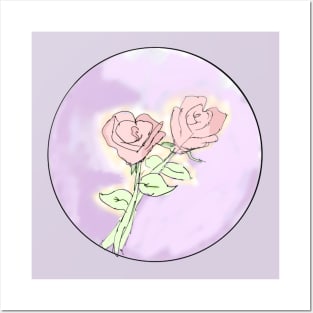 Pastel Roses Posters and Art